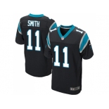 Nike Carolina Panthers #11 Torrey Smith Black Team Color Men Stitched NFL Elite Jersey