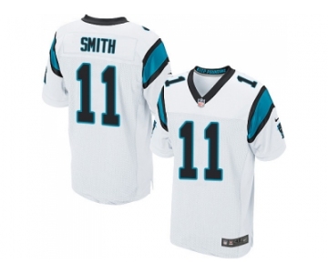 Nike Carolina Panthers #11 Torrey Smith White Men Stitched NFL Elite Jersey