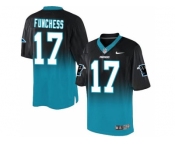 Nike Carolina Panthers #17 Devin Funchess BlackBlue Men's Stitched NFL Elite Fadeaway Fashion Jersey