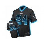 Nike Carolina Panthers #24 Josh Norman Black Team Color Men''s Stitched NFL Elite Drift Fashion Jersey