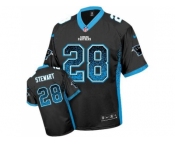 Nike Carolina Panthers #28 Jonathan Stewart Black Team Color Men''s Stitched NFL Elite Drift Fashion Jersey