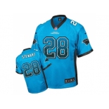 Nike Carolina Panthers #28 Jonathan Stewart Blue Alternate Men's Stitched NFL Elite Drift Fashion Jersey