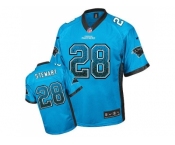 Nike Carolina Panthers #28 Jonathan Stewart Blue Alternate Men's Stitched NFL Elite Drift Fashion Jersey