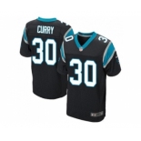 Nike Carolina Panthers #30 Stephen Curry Black Team Color Men Stitched NFL Elite Jersey