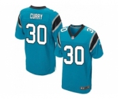 Nike Carolina Panthers #30 Stephen Curry Blue Alternate Men Stitched NFL Elite Jersey