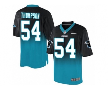 Nike Carolina Panthers #54 Shaq Thompson BlackBlue Men's Stitched NFL Elite Fadeaway Fashion Jersey