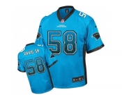 Nike Carolina Panthers #58 Thomas Davis Sr Blue Alternate Men's Stitched NFL Elite Drift Fashion Jersey