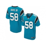 Nike Carolina Panthers #58 Thomas Davis Sr blue Jersey(Elite)