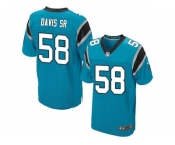 Nike Carolina Panthers #58 Thomas Davis Sr blue Jersey(Elite)