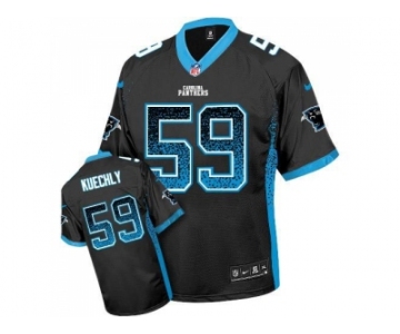 Nike Carolina Panthers #59 Luke Kuechly Black Team Color Men''s Stitched NFL Elite Drift Fashion Jersey