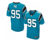 Nike Carolina Panthers #95 Dontari Poe Blue Alternate Men Stitched NFL Elite Jersey