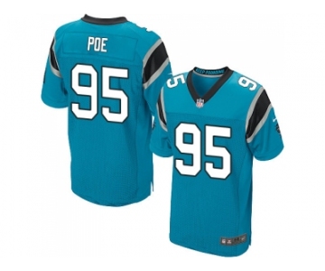 Nike Carolina Panthers #95 Dontari Poe Blue Alternate Men Stitched NFL Elite Jersey