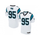 Nike Carolina Panthers #95 Dontari Poe White Men Stitched NFL Elite Jersey