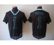 nike nfl jerseys carolina panthers #1 newton black[Elite lights out]