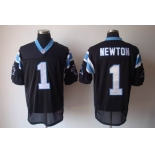 nike nfl jerseys carolina panthers #1 newton black[elite]