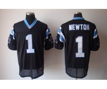 nike nfl jerseys carolina panthers #1 newton black[elite]