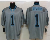 nike nfl jerseys carolina panthers #1 newton grey[Elite lights out]