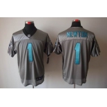 nike nfl jerseys carolina panthers #1 newton grey[Elite shadow]