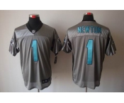 nike nfl jerseys carolina panthers #1 newton grey[Elite shadow]