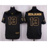 nike nfl jerseys carolina panthers #13 benjamin black gold collection[Elite]