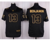 nike nfl jerseys carolina panthers #13 benjamin black gold collection[Elite]