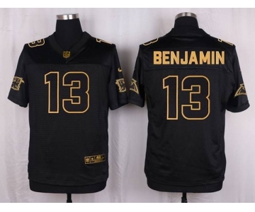 nike nfl jerseys carolina panthers #13 benjamin black gold collection[Elite]