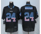 nike nfl jerseys carolina panthers #24 norman black[Elite USA flag fashion]