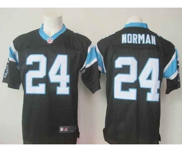 nike nfl jerseys carolina panthers #24 norman black[Elite]