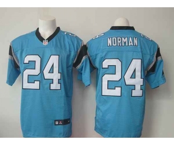 nike nfl jerseys carolina panthers #24 norman blue[Elite]