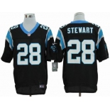 nike nfl jerseys carolina panthers #28 stewart black[elite]