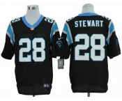 nike nfl jerseys carolina panthers #28 stewart black[elite]