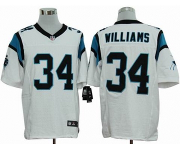 nike nfl jerseys carolina panthers #34 williams white[elite]