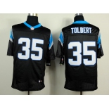 nike nfl jerseys carolina panthers #35 tolbert black[Elite]