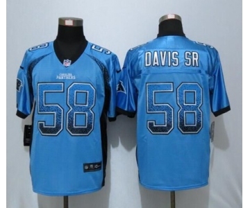 nike nfl jerseys carolina panthers #58 thomas davissr Blue[Elite drift fashion]