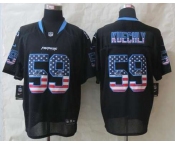 nike nfl jerseys carolina panthers #59 kuechly black[Elite USA flag fashion]