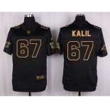 nike nfl jerseys carolina panthers #67 kalil black gold collection[Elite]