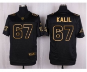 nike nfl jerseys carolina panthers #67 kalil black gold collection[Elite]