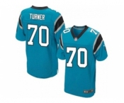 nike nfl jerseys carolina panthers #70 trai turner blue[Elite]