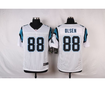 nike nfl jerseys carolina panthers #88 olsen white[Elite]