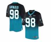 nike nfl jerseys carolina panthers #98 lotulelei black-blue[Elite drift fashion][second version]