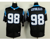 nike nfl jerseys carolina panthers #98 lotulelei black[Elite]