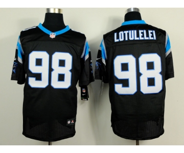 nike nfl jerseys carolina panthers #98 lotulelei black[Elite]