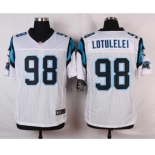 nike nfl jerseys carolina panthers #98 lotulelei white[Elite]