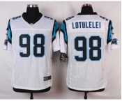 nike nfl jerseys carolina panthers #98 lotulelei white[Elite]