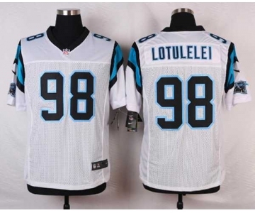 nike nfl jerseys carolina panthers #98 lotulelei white[Elite]