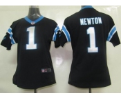 Nike women nfl jerseys Carolina Panthers #1 newton black[nike]