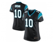 Women Nike Carolina Panthers #10 Corey Brown Black Team Color Stitched Jersey