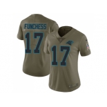 Women Nike Carolina Panthers #17 Devin Funchess Olive Stitched NFL Limited 2017 Salute to Service Jersey