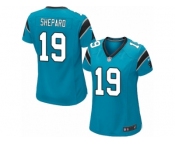 Women Nike Carolina Panthers #19 Russell Shepard Game Blue Alternate NFL Jersey