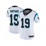 Women Nike Carolina Panthers #19 Russell Shepard White Vapor Untouchable Limited Player NFL Jersey